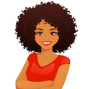 Curly girl clipart