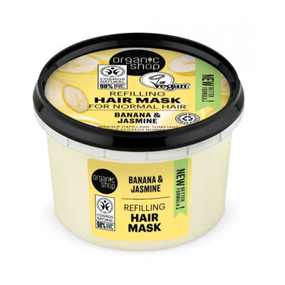 Masca de par cu banane si iasomie - Organic Shop